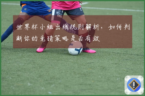 世界杯小组出线规则解析,如何判断你的竞猜策略是否有效